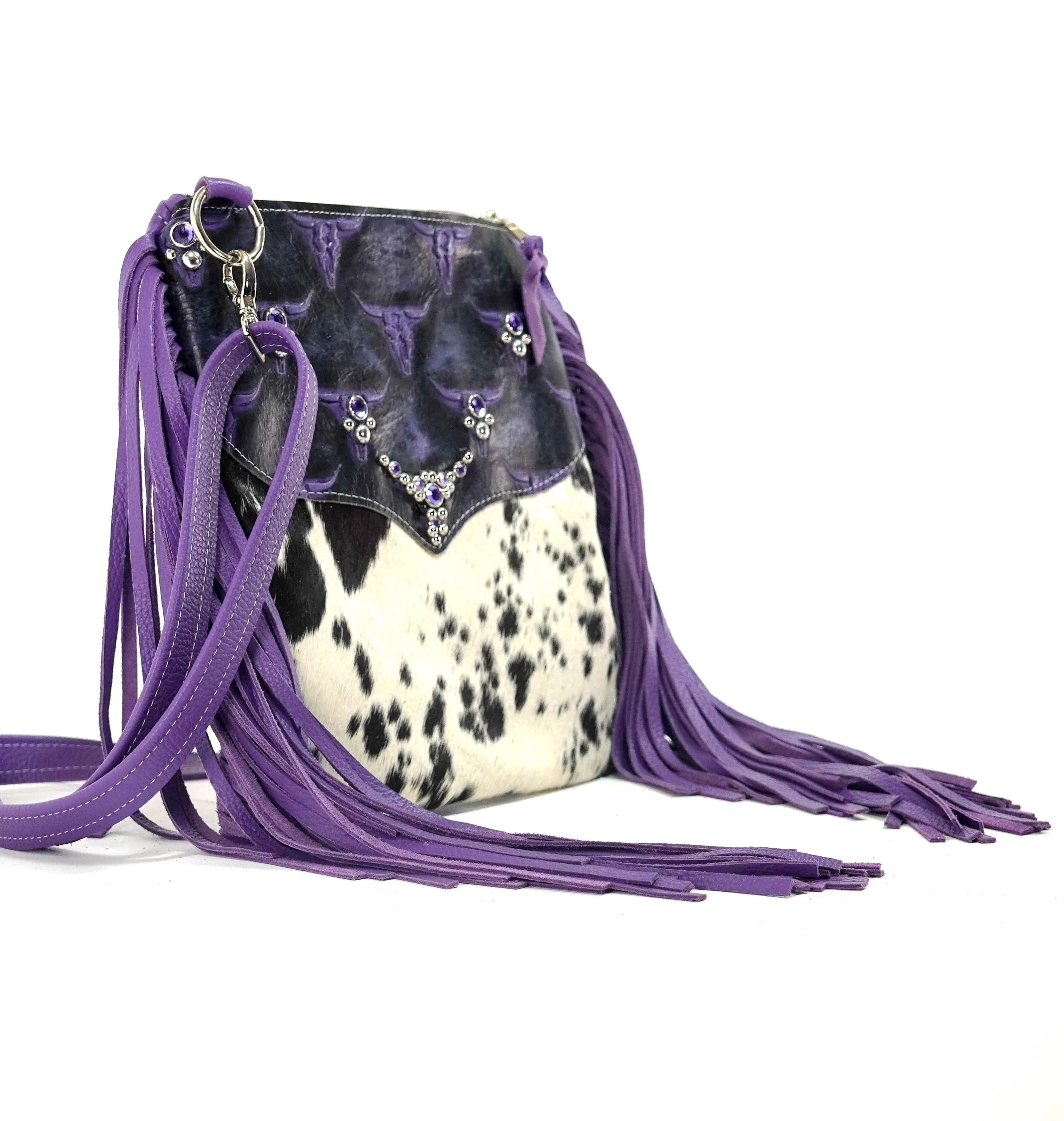 Shania - Chocolate & White w/ Midnight Rain Skulls