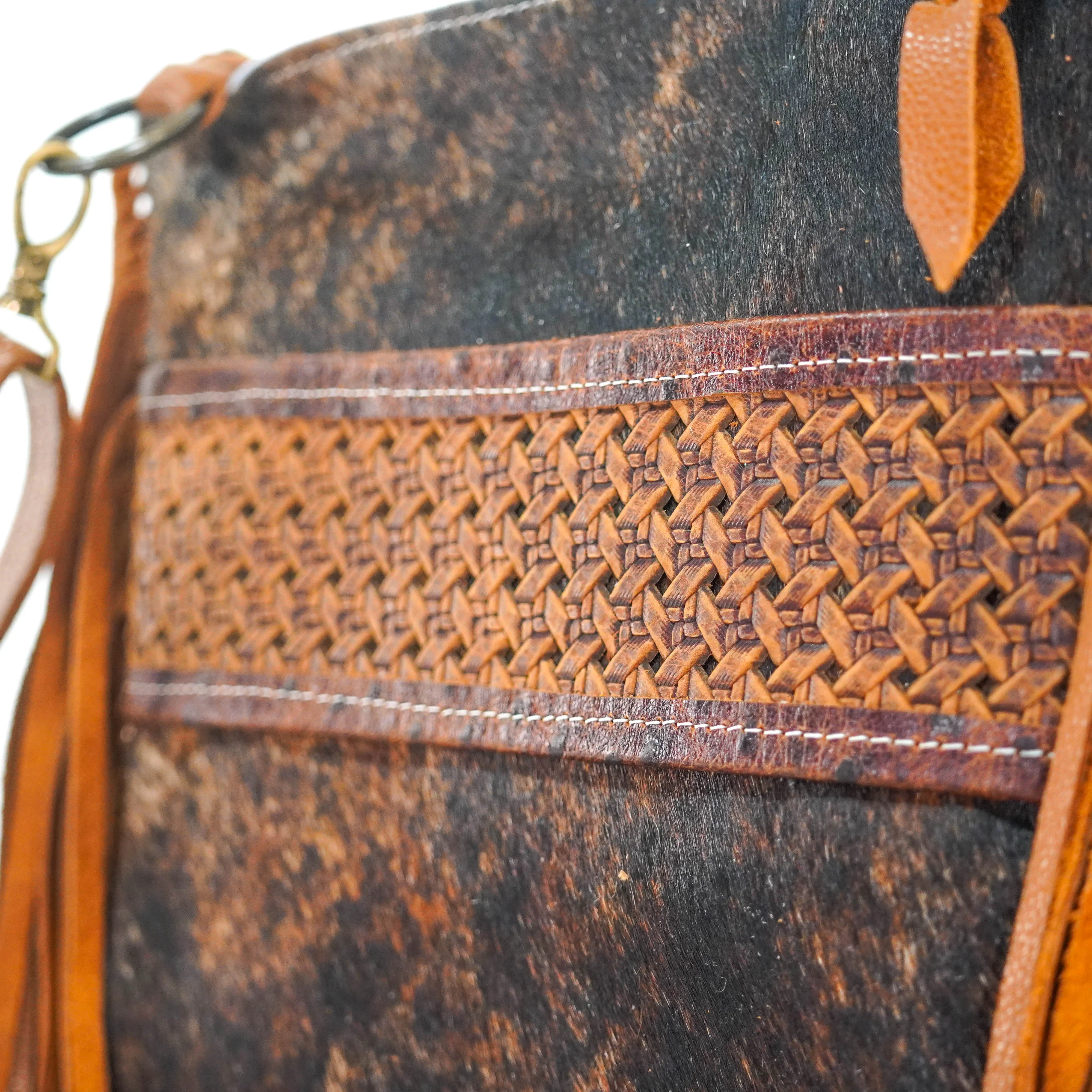 Shania - Dark Brindle w/ Braided Embossed
