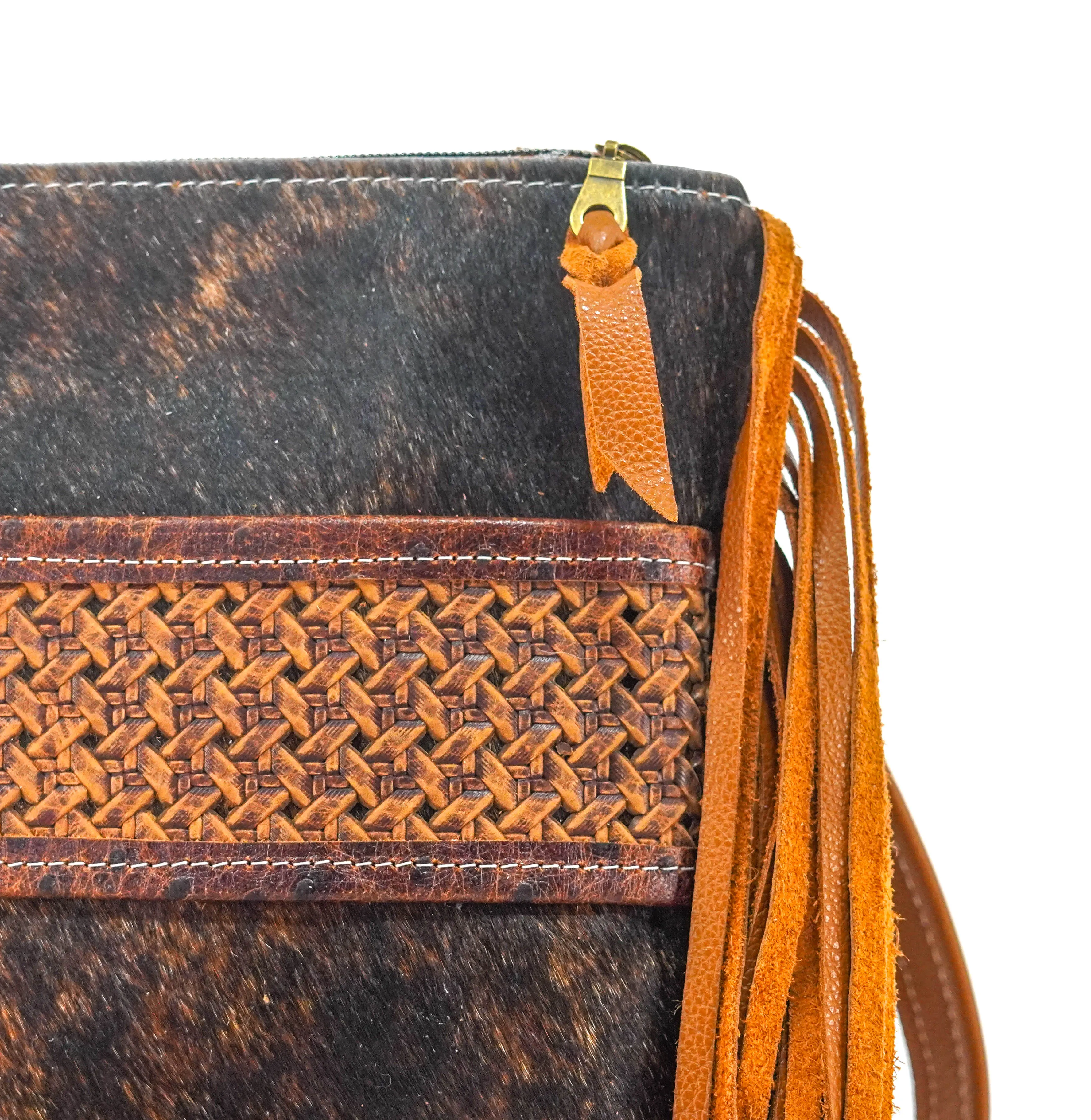 Shania - Dark Brindle w/ Braided Embossed