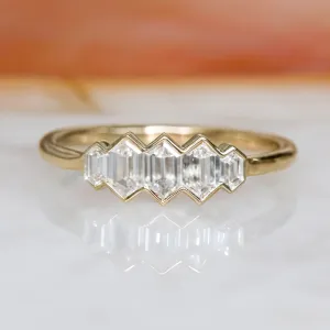 Shining Armor Dainty Natural   Diamond Engagement Ring