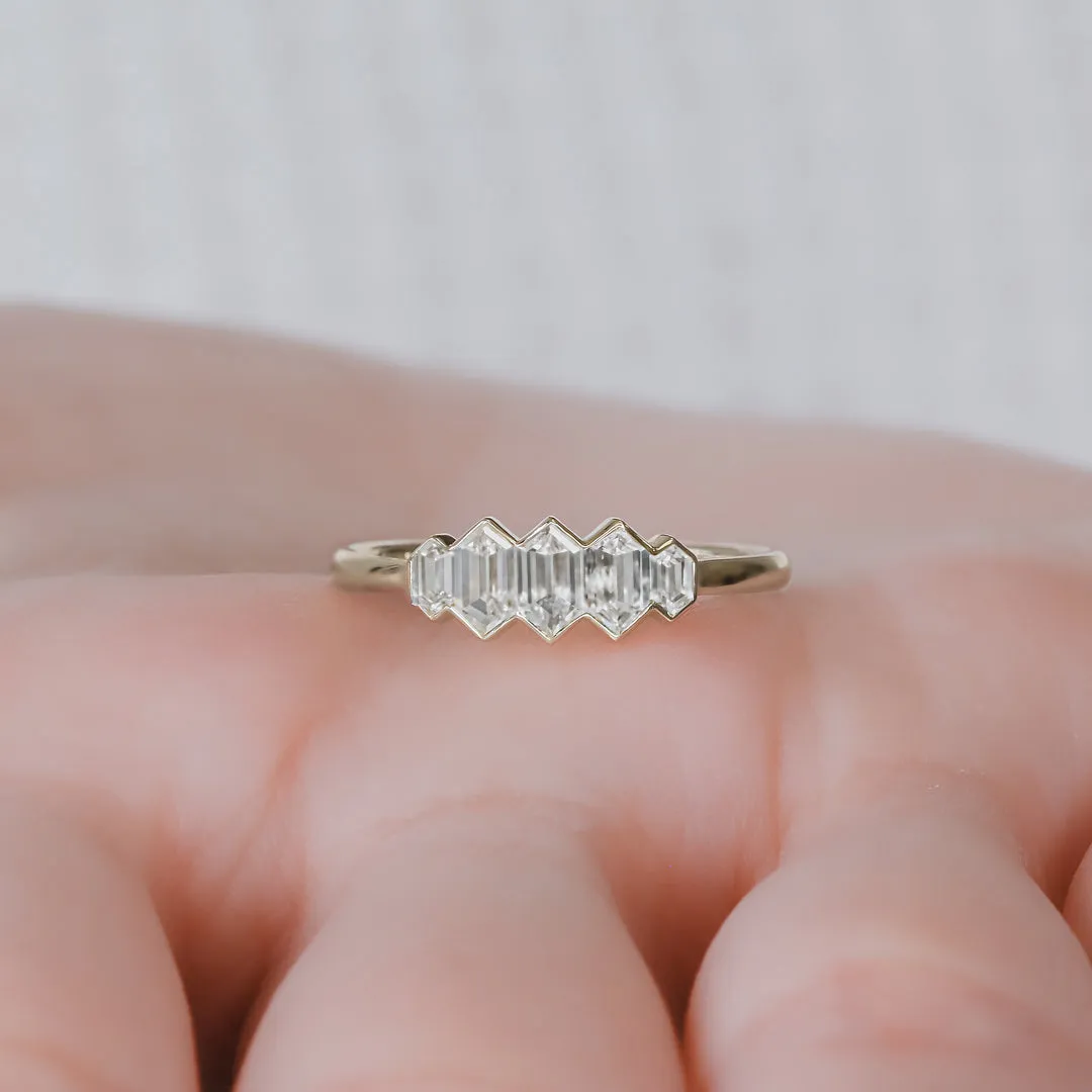 Shining Armor Dainty Natural   Diamond Engagement Ring
