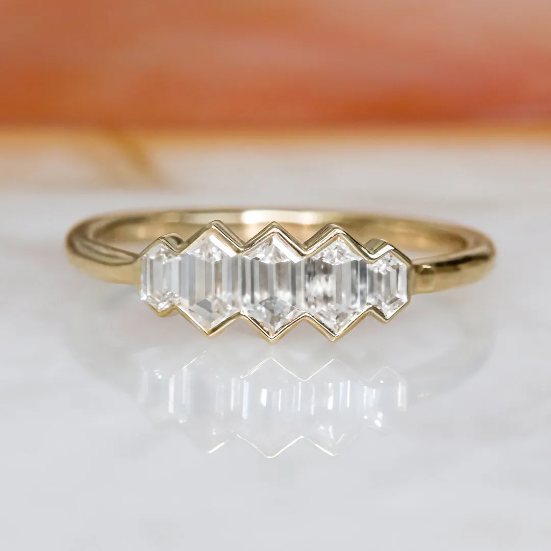 Shining Armor Dainty Natural   Diamond Engagement Ring