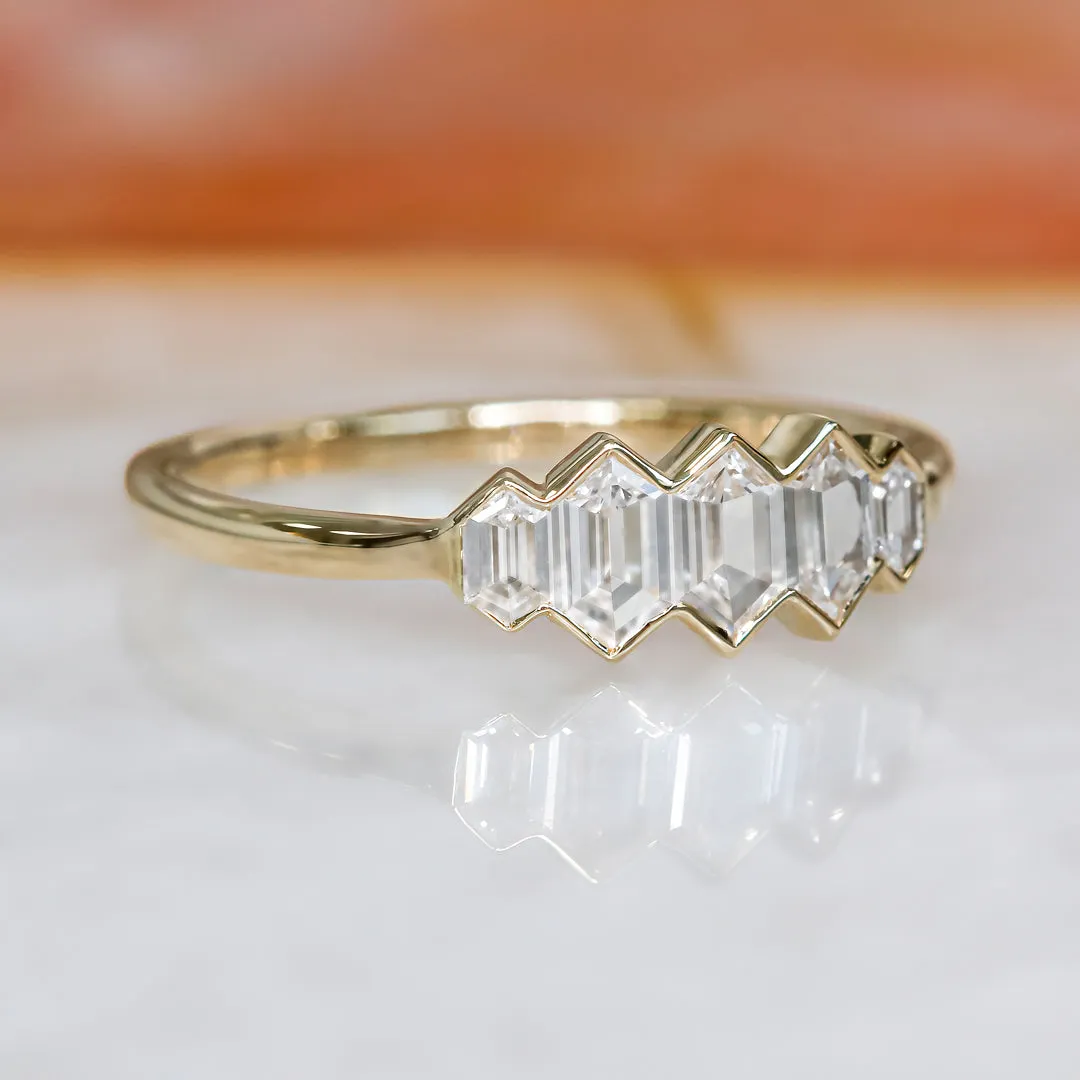 Shining Armor Dainty Natural   Diamond Engagement Ring