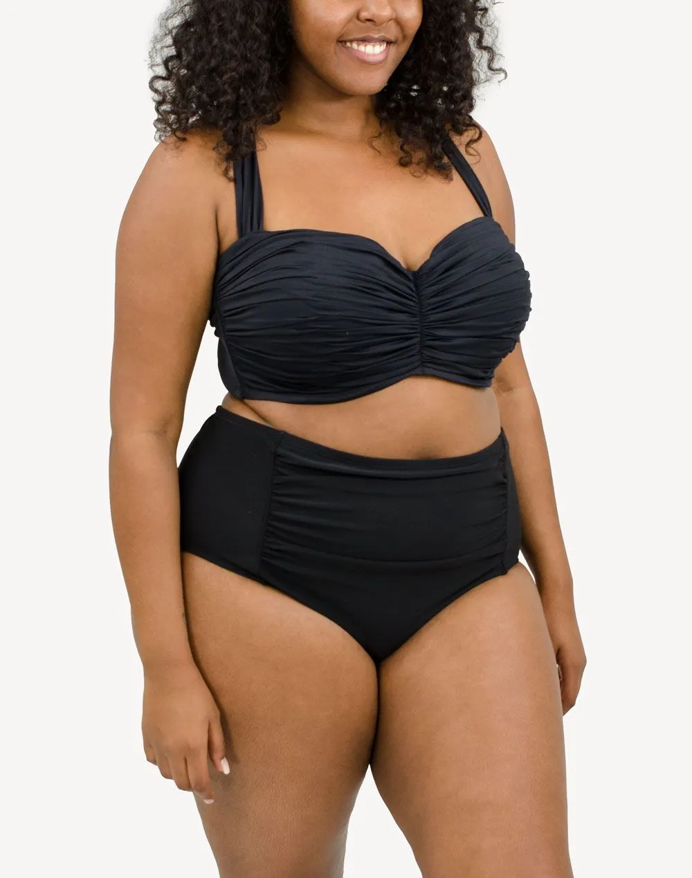 Shir Plus Size Tummy Control Panty Bikini Bottom