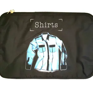 Shirts Travel Organizer Color Black