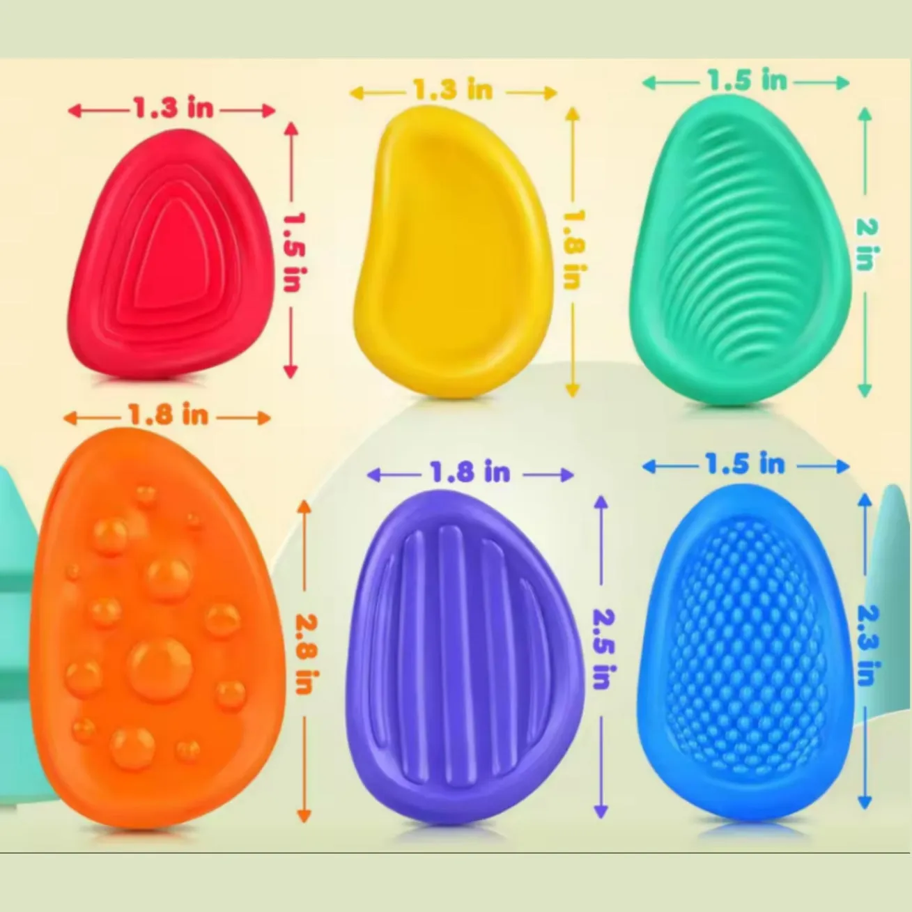 Silicone pocket stones