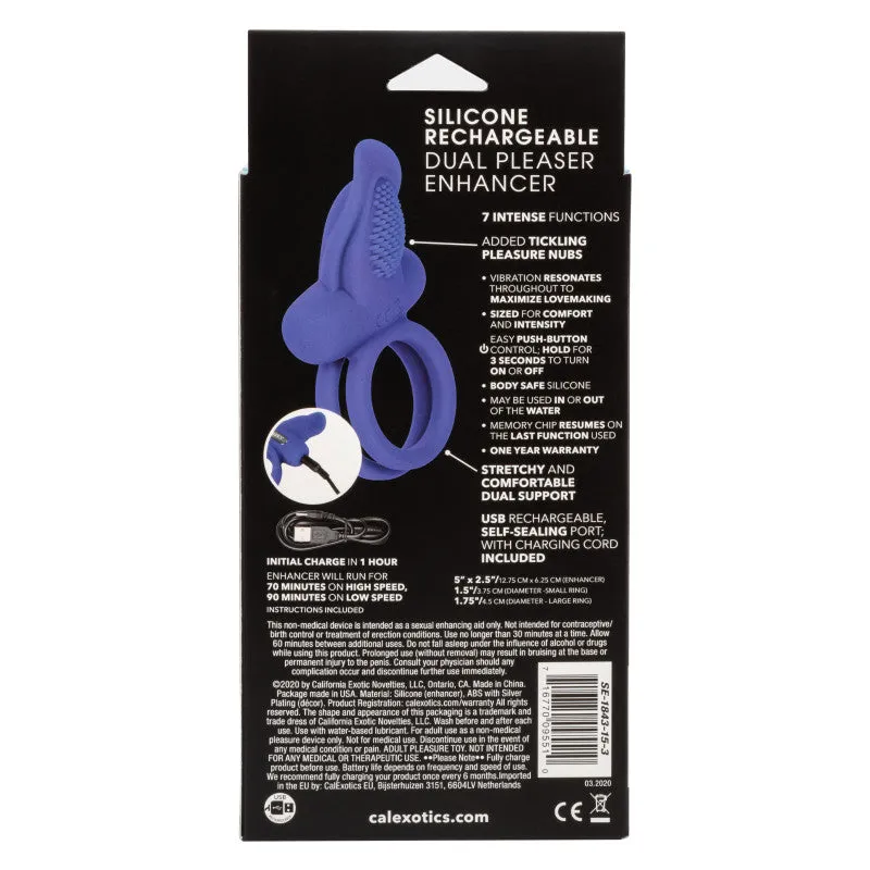 Silicone Rechargeable Dual Pleaser