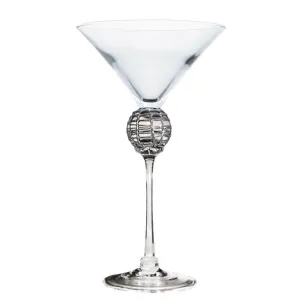 Silver Latitude Martini Glass