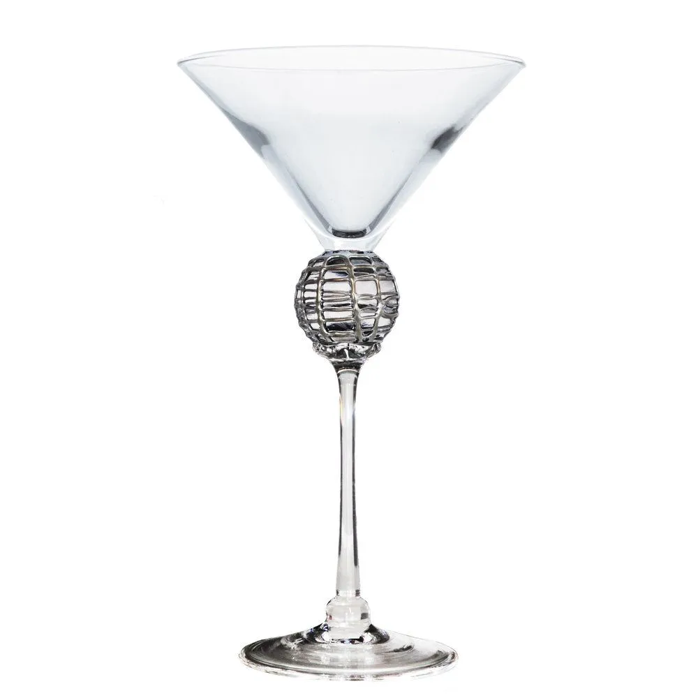 Silver Latitude Martini Glass