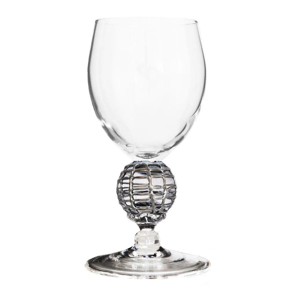 Silver Latitude Water Glass