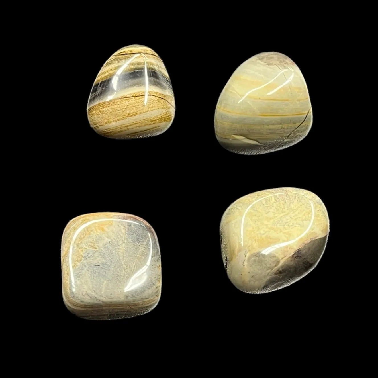 Silver Mist Jasper Tumble - Aligns Chakras