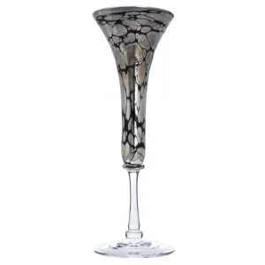 Silver Spider Champagne Flute
