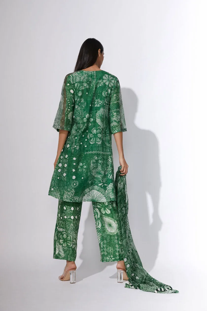 SK Floral Kurti Set SS21091