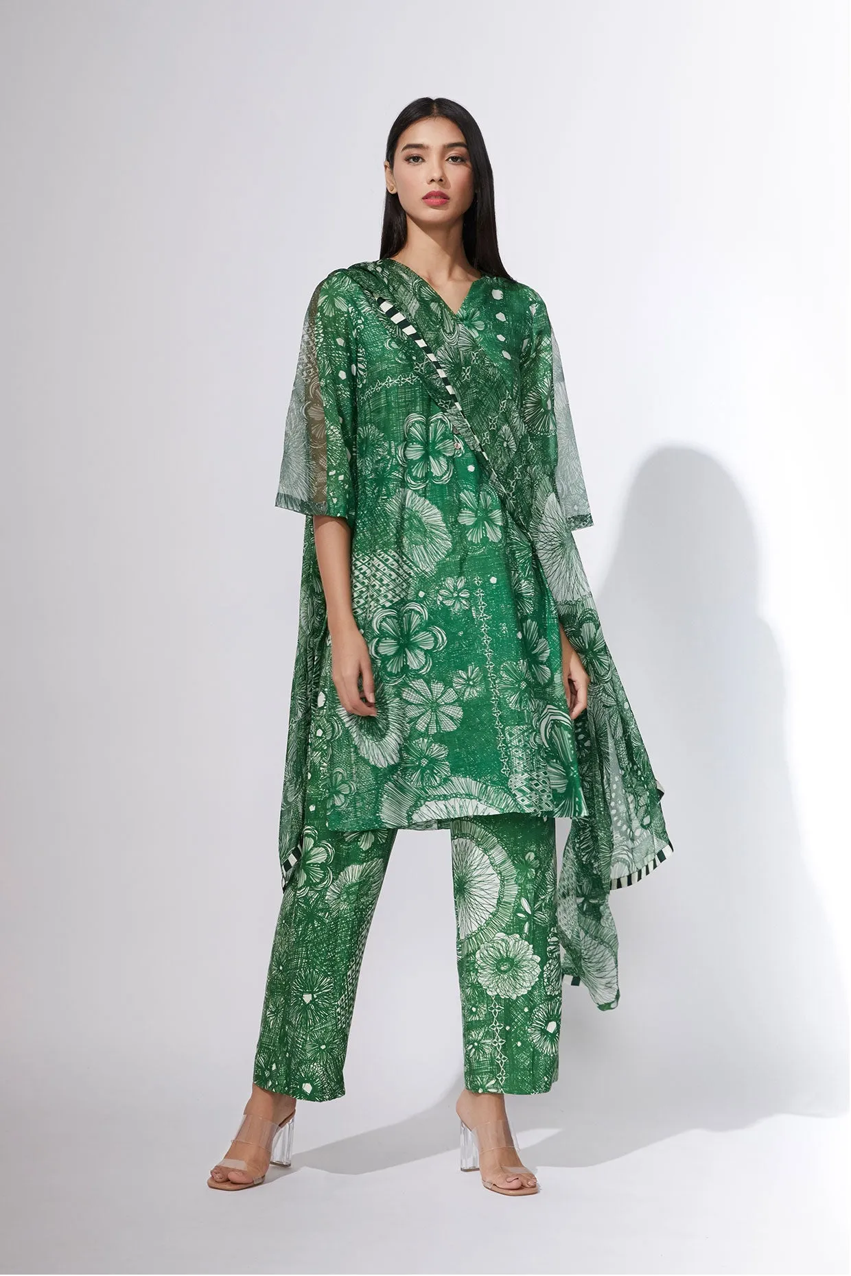 SK Floral Kurti Set SS21091
