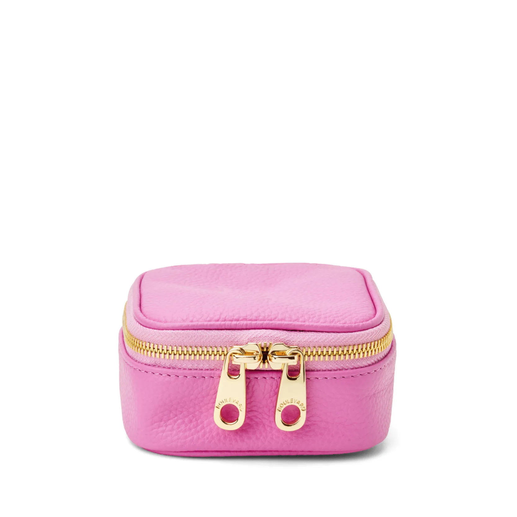Small Leather Jewelry Case Pink - LE BLING