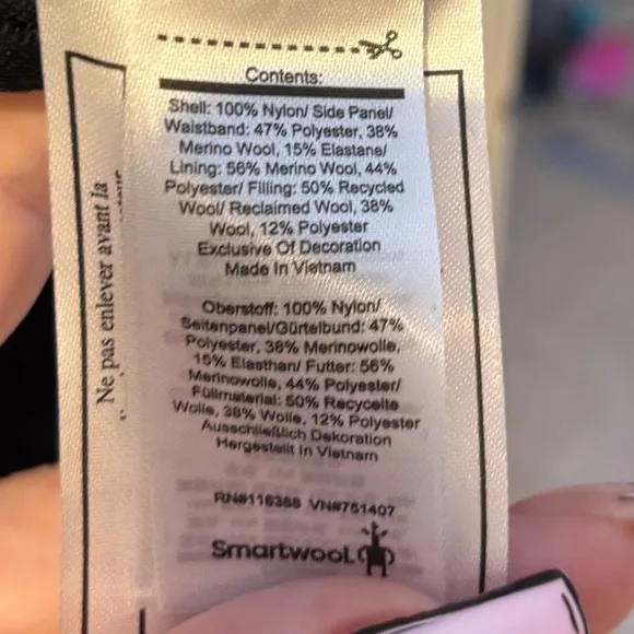 Smartwool Black Smartloft Puffer Skirt