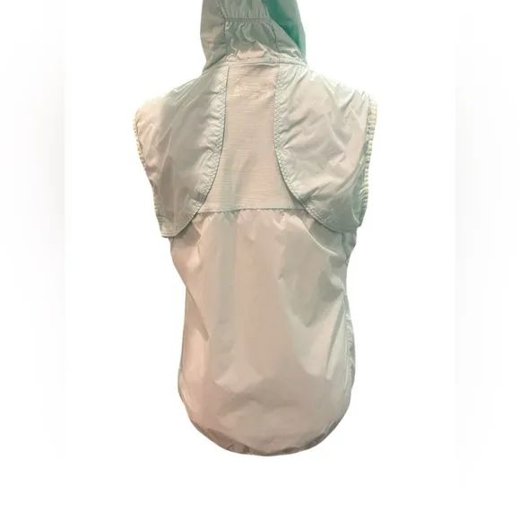 Smartwool Merino Sport Ultra Light Vest Sleeveless Aqua Hooded Packable wool