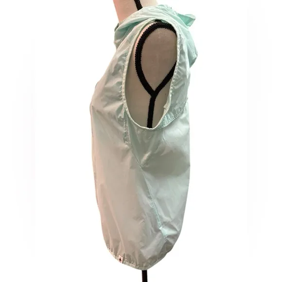 Smartwool Merino Sport Ultra Light Vest Sleeveless Aqua Hooded Packable wool