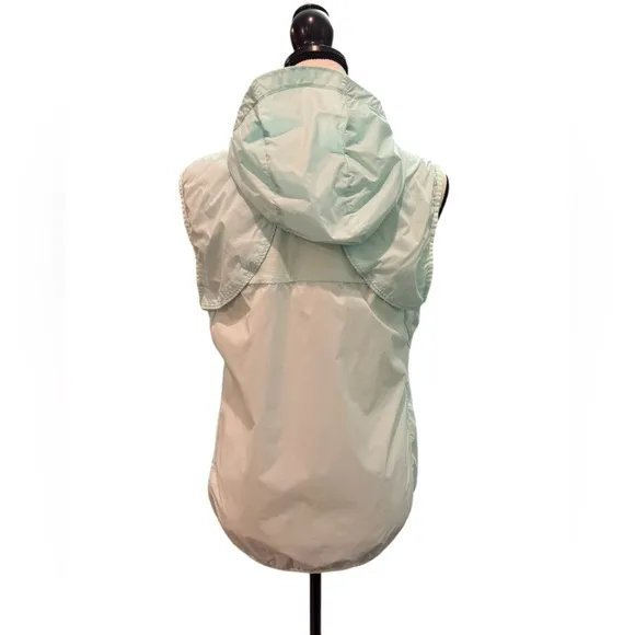 Smartwool Merino Sport Ultra Light Vest Sleeveless Aqua Hooded Packable wool