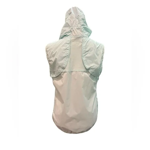 Smartwool Merino Sport Ultra Light Vest Sleeveless Aqua Hooded Packable wool