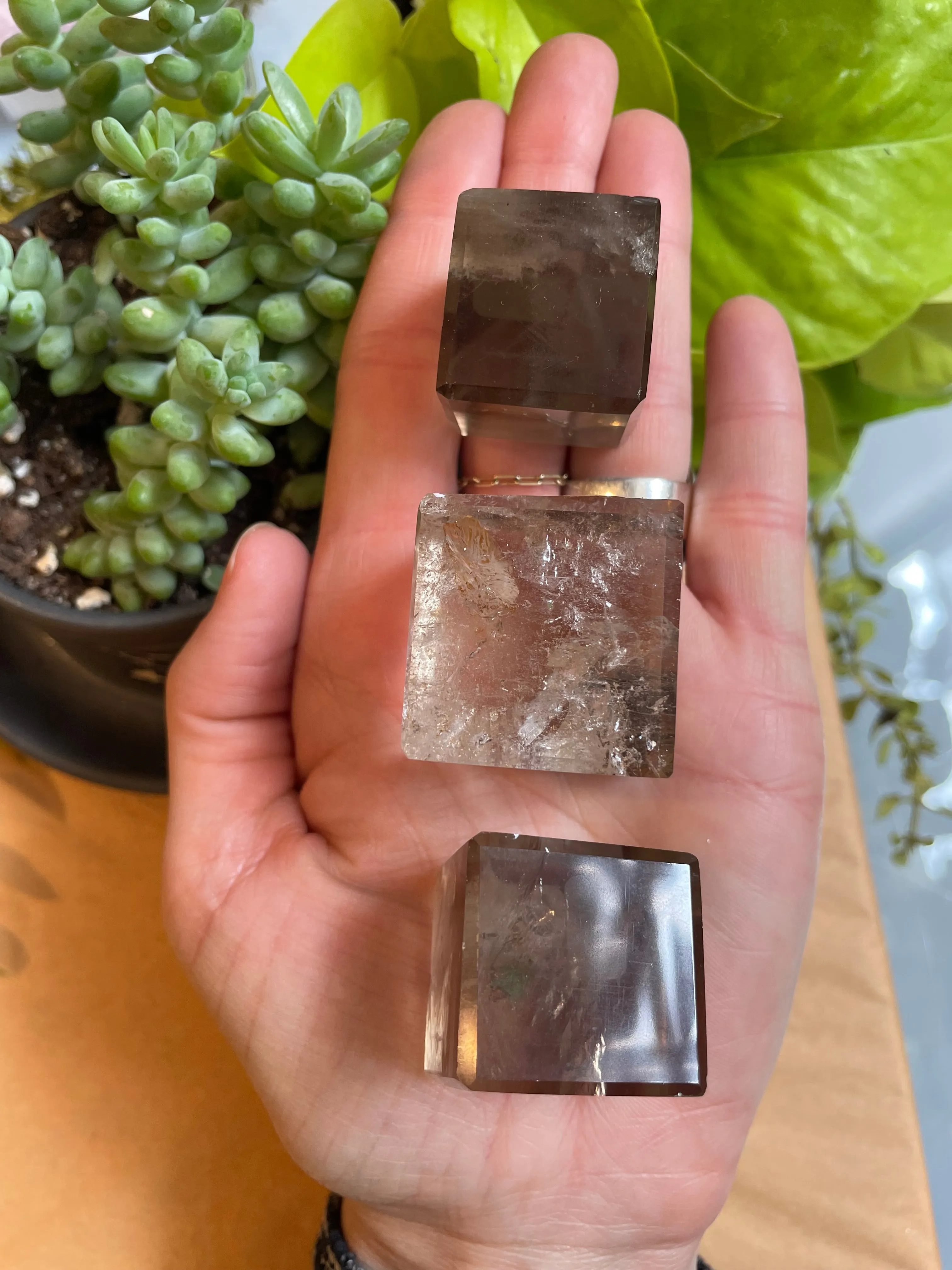 Smoky Quartz Cube