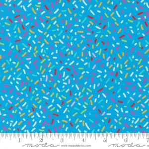 Snack Shack, Life is Better with Sprinkles in Blueberry - fat quarter