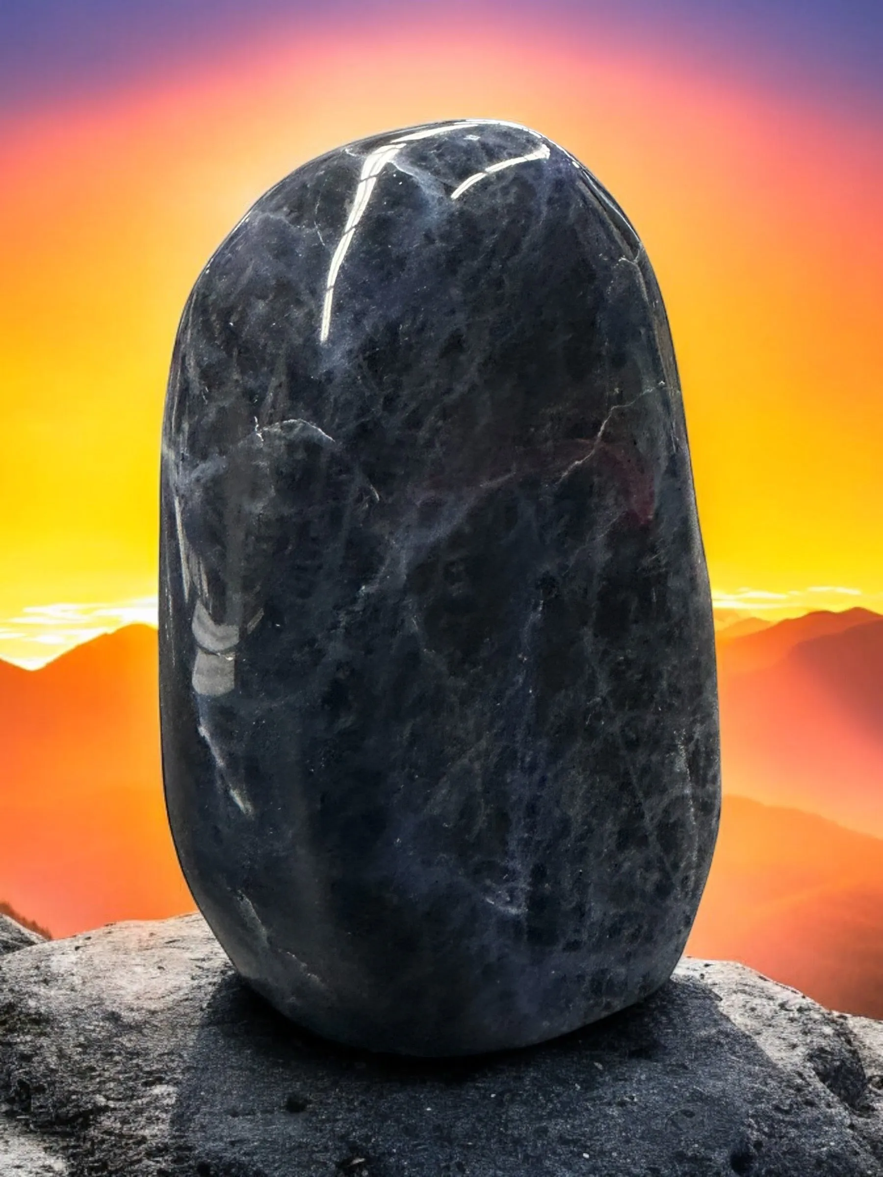 Sodalite Free Form - Polished - Dark Blue Crystal