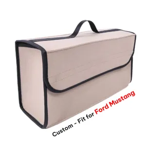 Soft Felt Car Bag Organizer, Folding Car Storage Box Non Slip Fireproof Car Trunk Organizer