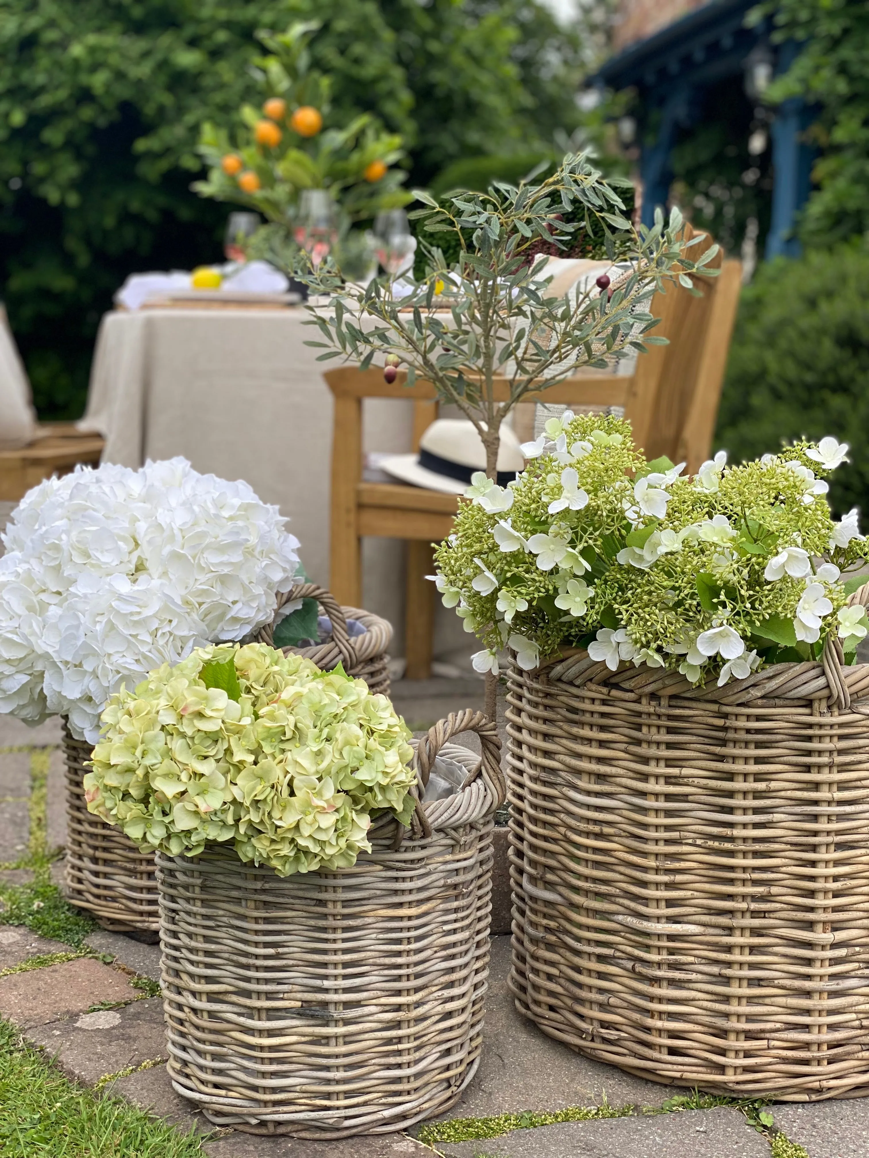 Sonoma Weatherproof Lined Wicker Basket Planter | Available in Three Sizes