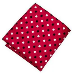 Sootz Red Black Pocket Square