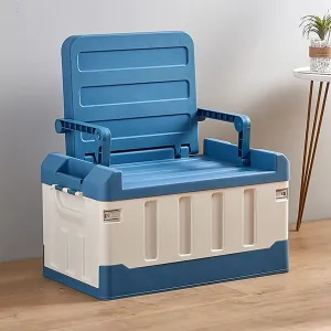 Spacious Indoor / Outdoor Collapsible Trunk Storage Bin Container With Seat