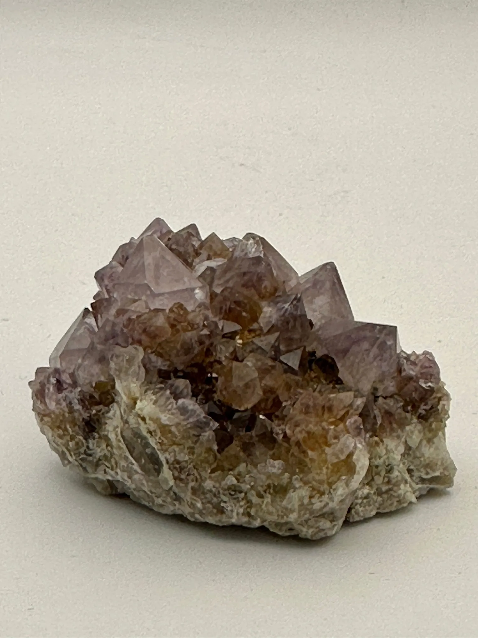 Spirit Quartz Cluster - Amethyst, Citrine, Fire Quartz(Hematoid)
