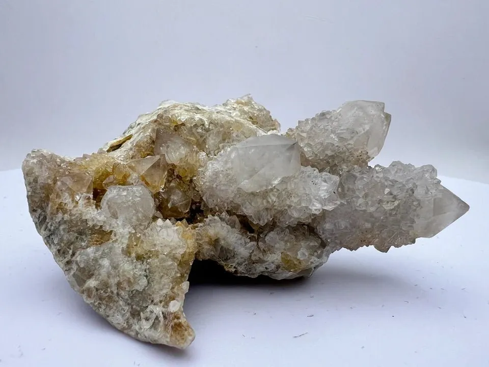 Spirit Quartz Cluster - Amethyst, Citrine, Fire Quartz(Hematoid)