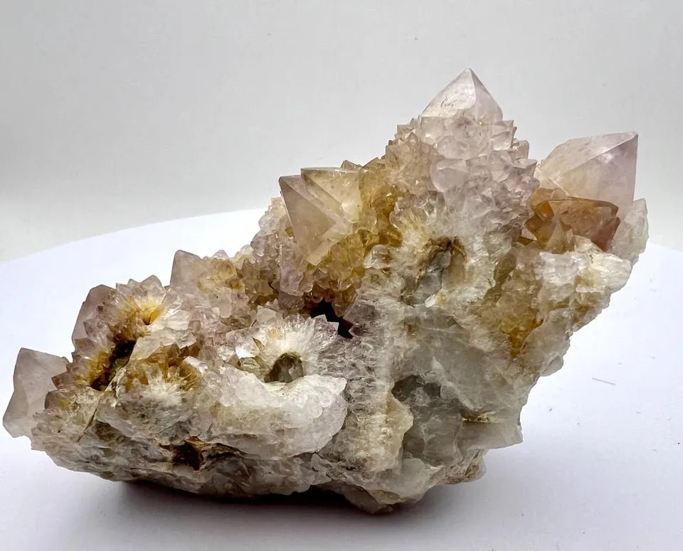 Spirit Quartz Cluster - Amethyst, Citrine, Fire Quartz(Hematoid)
