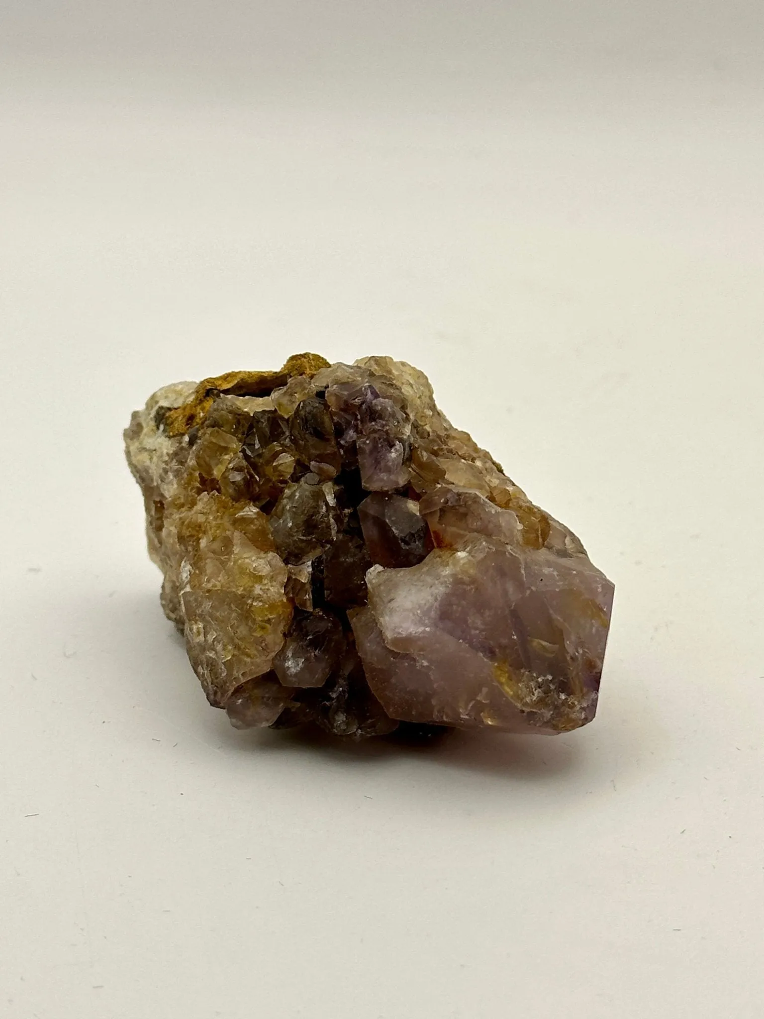 Spirit Quartz Cluster - Amethyst, Citrine, Fire Quartz(Hematoid)