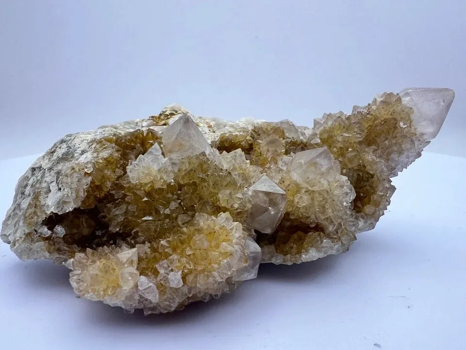 Spirit Quartz Cluster - Amethyst, Citrine, Fire Quartz(Hematoid)