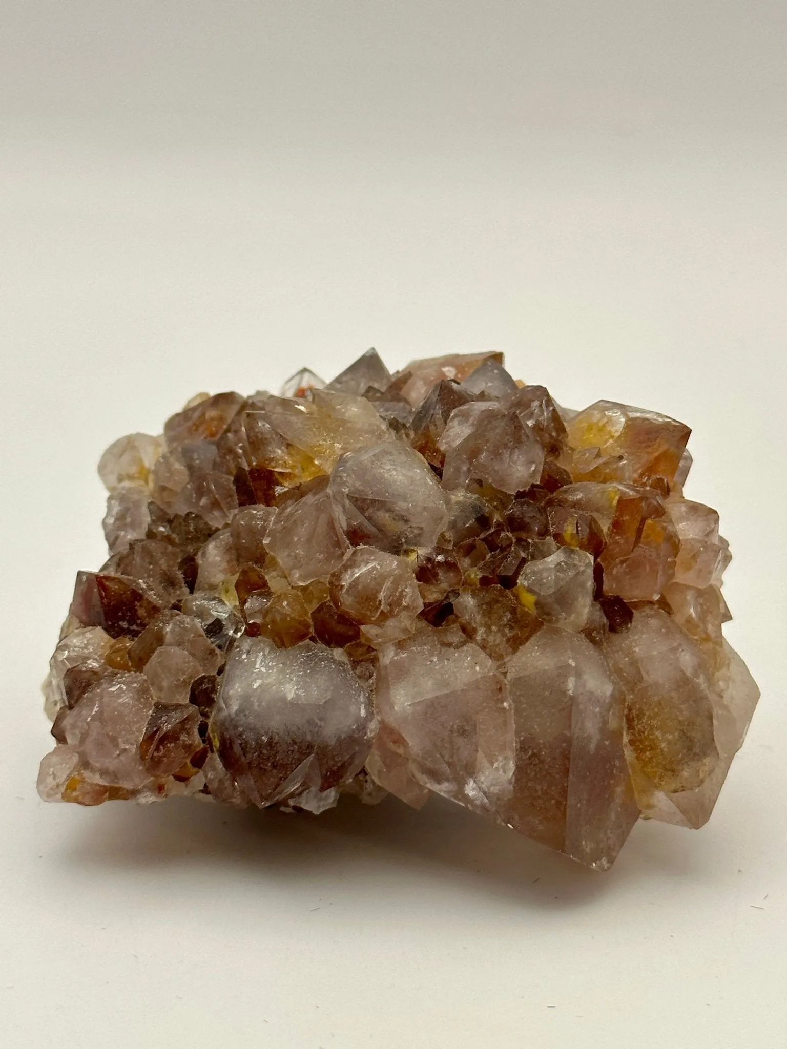 Spirit Quartz Cluster - Amethyst, Citrine, Fire Quartz(Hematoid)