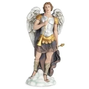 St. Gabriel Archangel with Trumpet Statue 10"