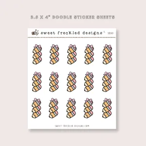 Stacked Fat Pencil Checklist Stickers