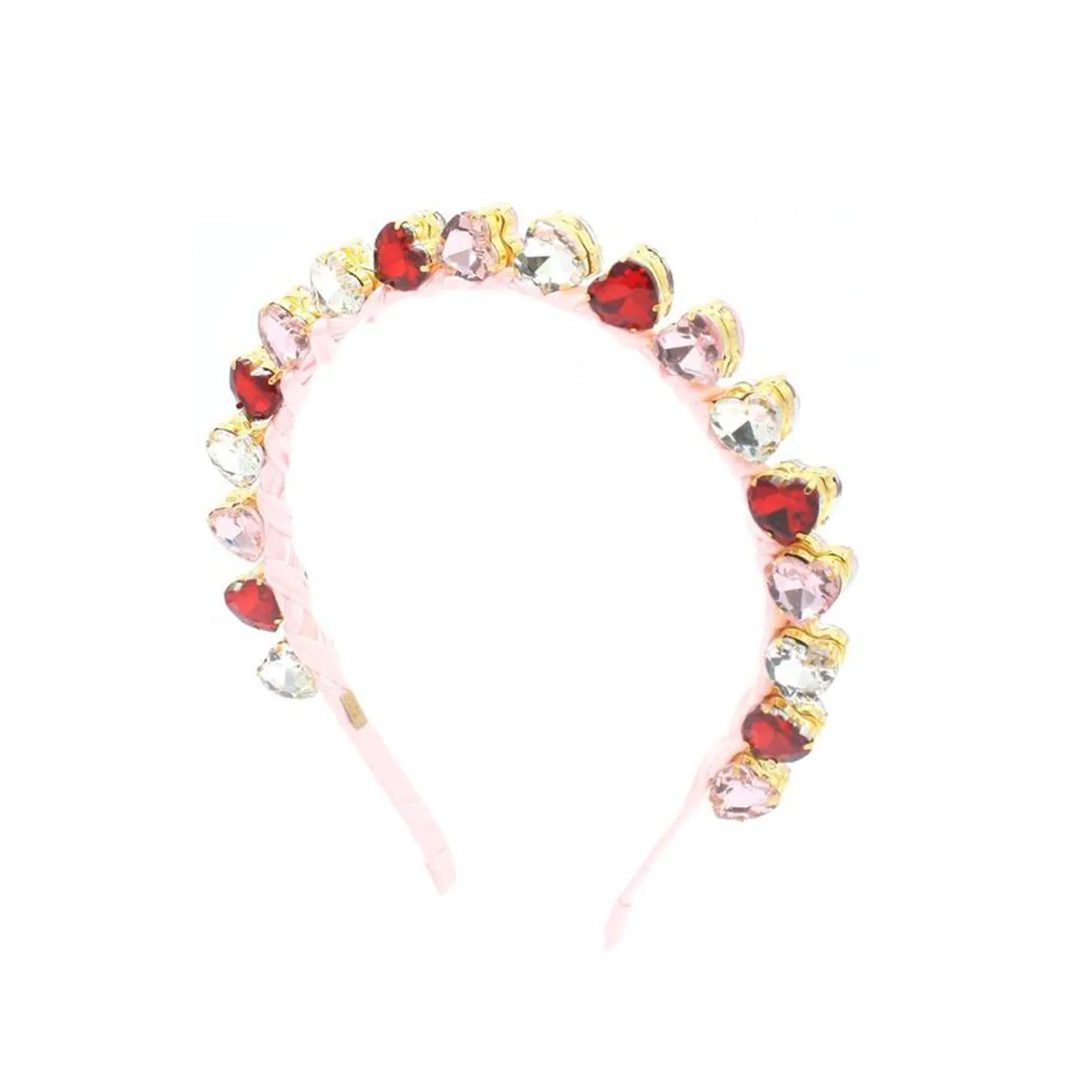 Standing Multi Heart Jewel Headband