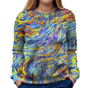 Starry Flow Womens Sweatshirt