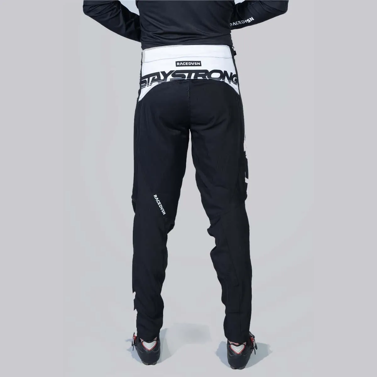 Stay Strong V1 Race Pants - Black/White