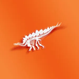 Stegosaurus Jumbo Fossil Dinosaur Sticker