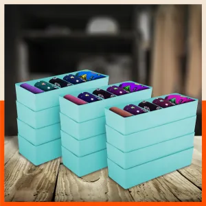 Stomo Dori Multi-Purpose Stackable Drawer Organizer For Home | Jade - Set of 12