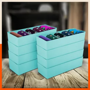 Stomo Dori Multi-Purpose Stackable Drawer Organizer For Home | Jade - Set of 8