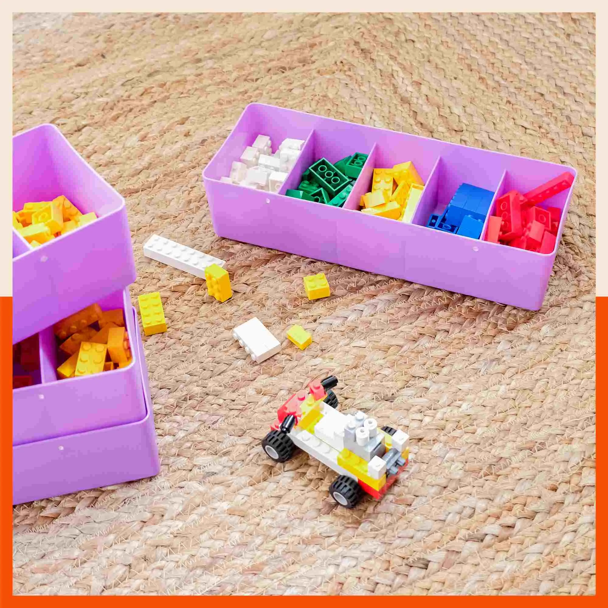 Stomo Dori Multi-Purpose Stackable Drawer Organizer For Home | Jade - Set of 8