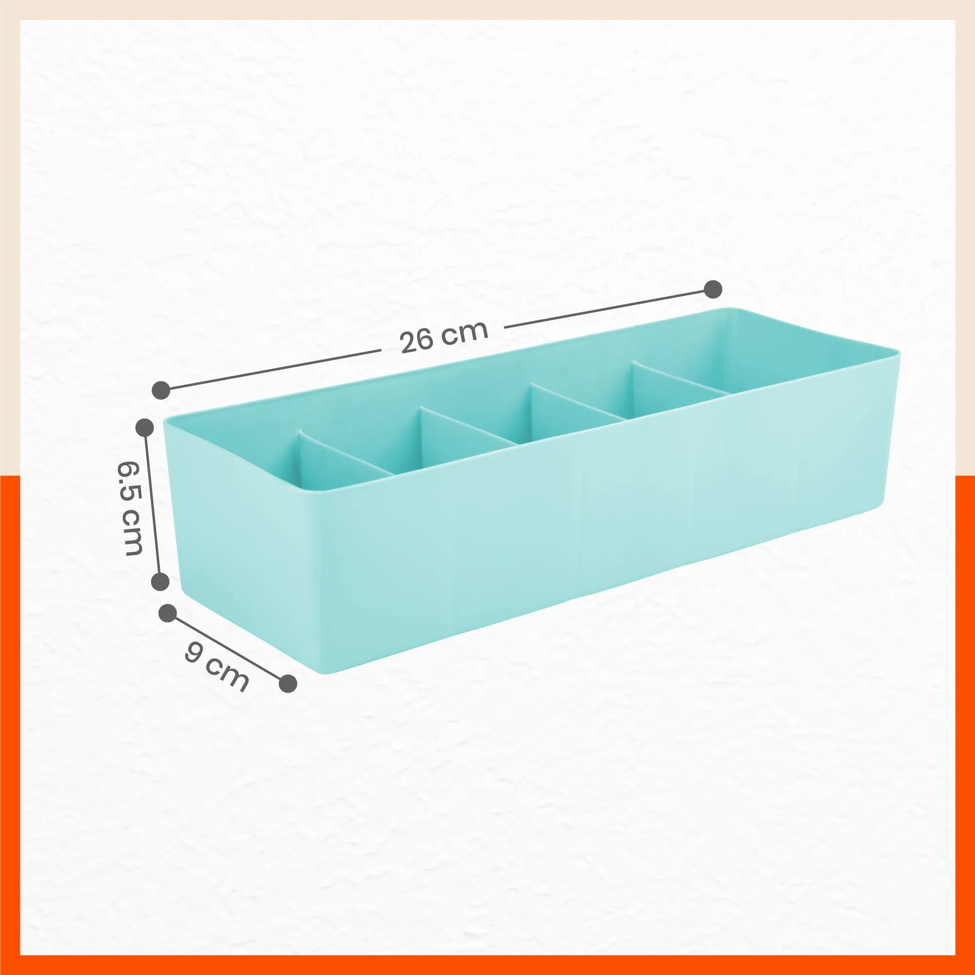Stomo Dori Multi-Purpose Stackable Drawer Organizer For Home | Jade - Set of 8