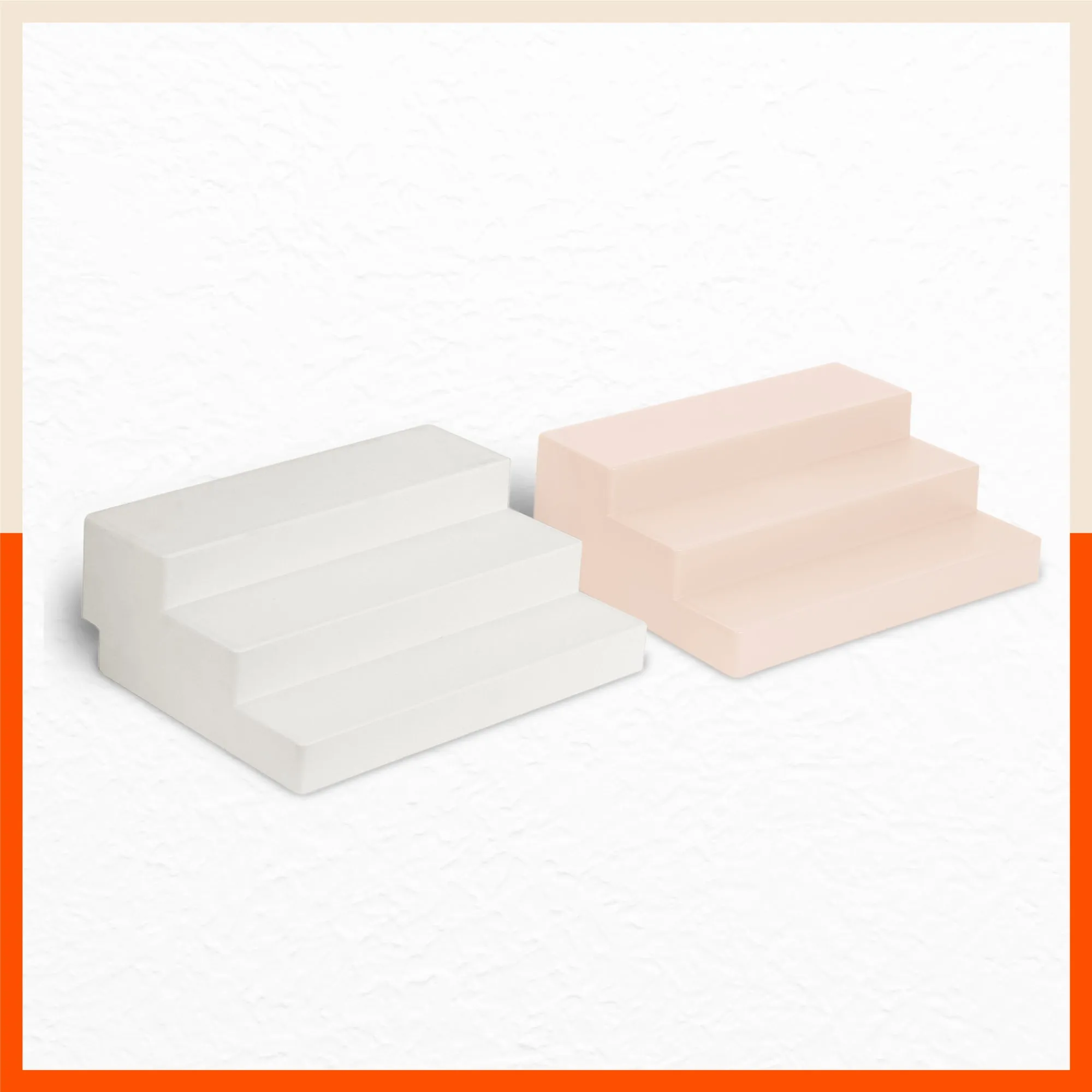Stomo Taro Multipurpose Shelf Organizer for Home | Pearl White & Skin