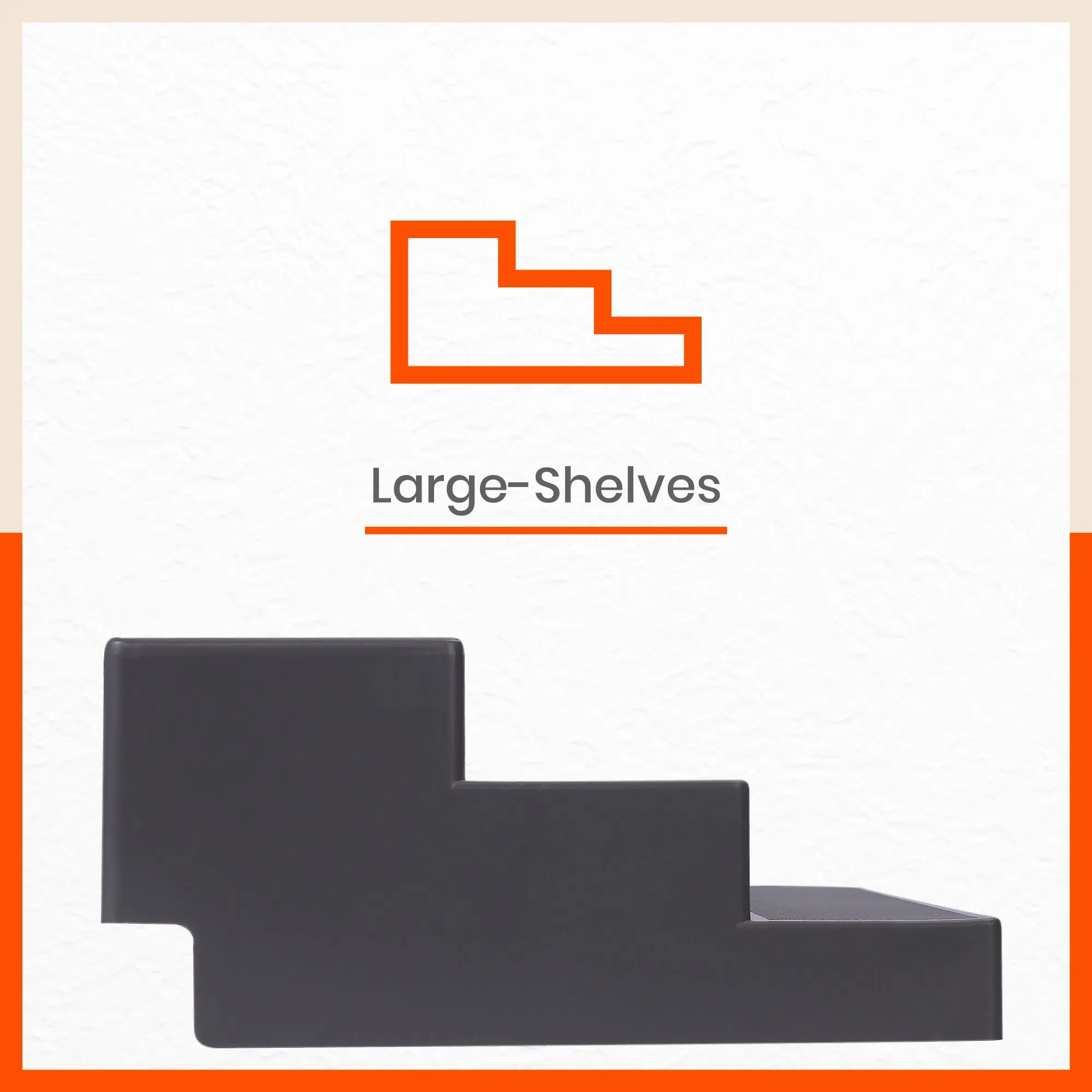 Stomo Taro Multipurpose Shelf Organizer for Home | Pearl White & Smoke