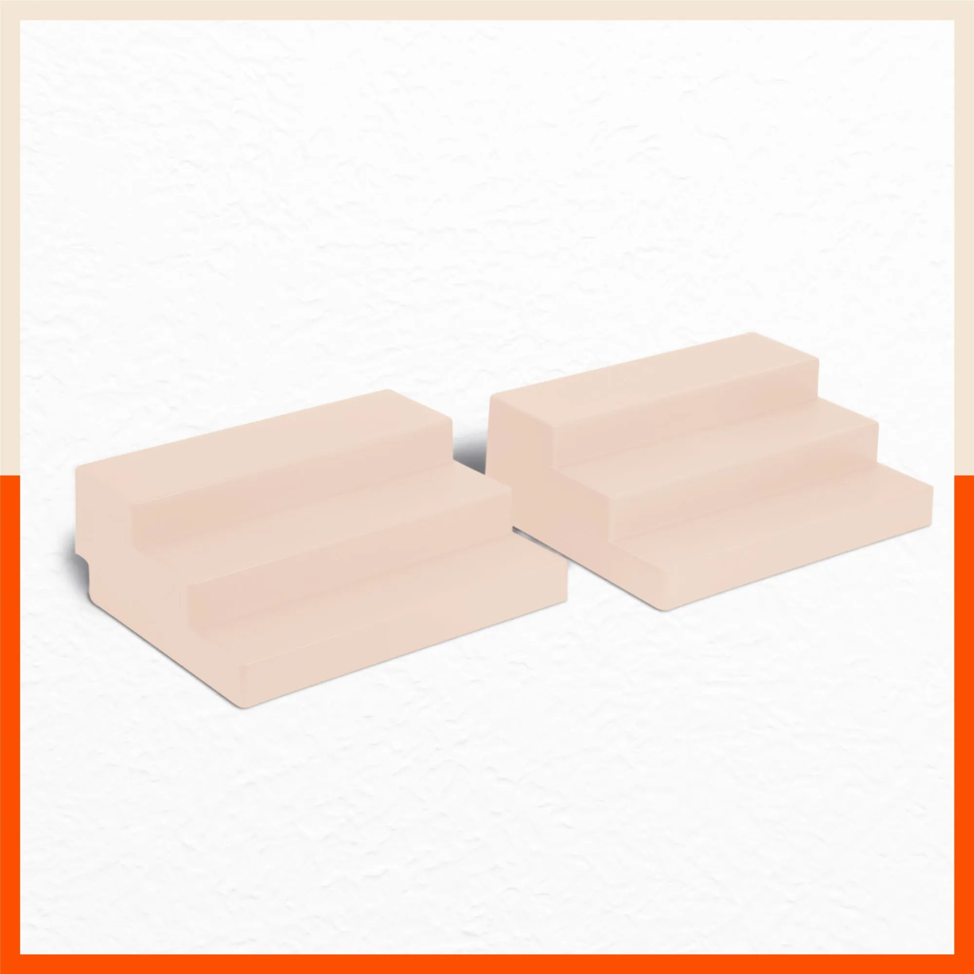 Stomo Taro Multipurpose Shelf Organizer for Home | Skin - Set of 2
